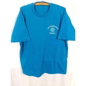 Vintage Southwicks Marina NJ Humor Front and Back Single Stitch Men's T-Shirt